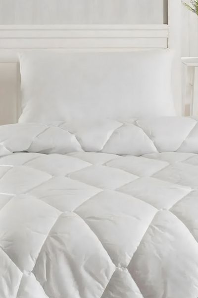 Eponj Home White Single Silicone Quilt Interlining Fabric - Plain Painting