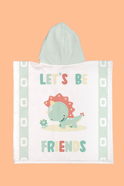 Evdek Πετσέτα παραλίας Tiny Dino Kids Poncho