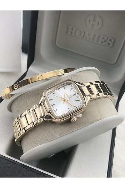 Homies Homi̇es Wristwatch Steel Bracelet with Gift Hmsby- 202502622