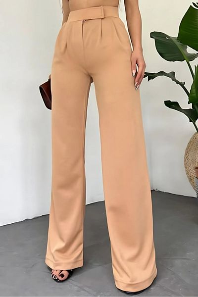 Bestenur Παντελόνι Palazzo Mink Velcro 1353