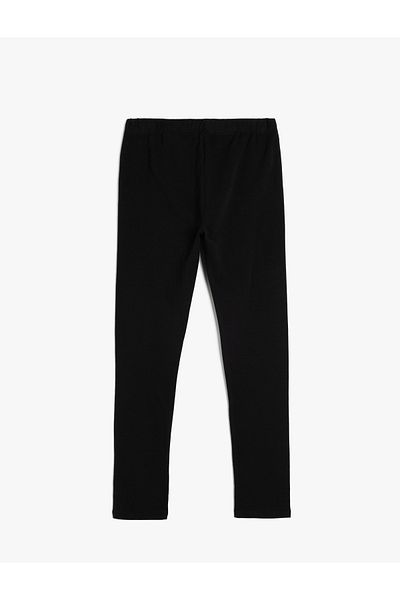 Koton 2-Piece Elastic Waist Cotton Basic Leggings
