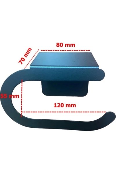 ardini Toilet Paper Holder Self-Adhesive with Phone Shelf Oval Toilet Paper Holder Matte Black