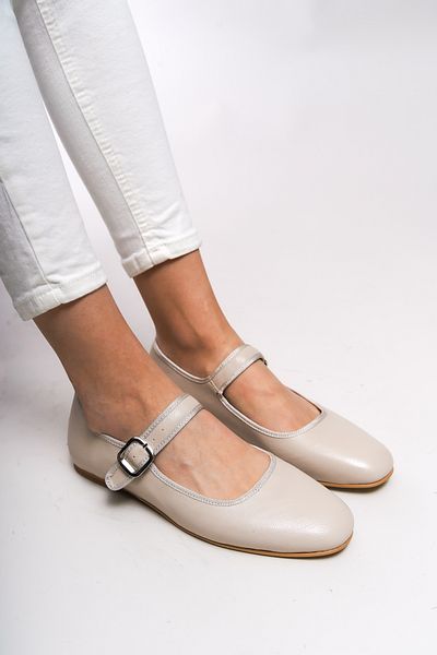 Riccon Γυναικείες μπαλαρίνες Gisnalore Beige - 0012277   Μοντέλο