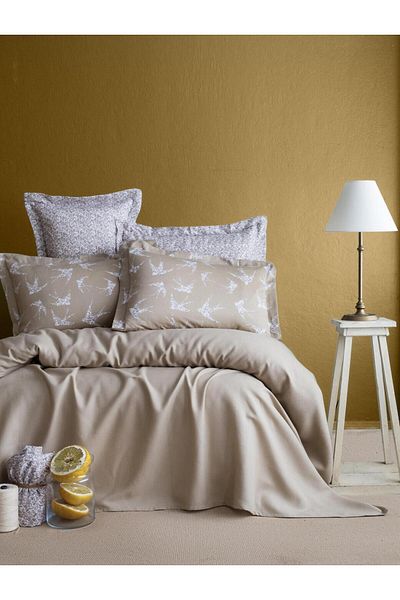 Apricitas HOME Single Bamboo Pique Set Freely Beige - Duvet Cover Pique Set
