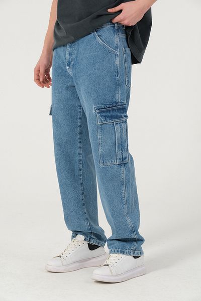 Gennaro Relax Fit Denim Cargo