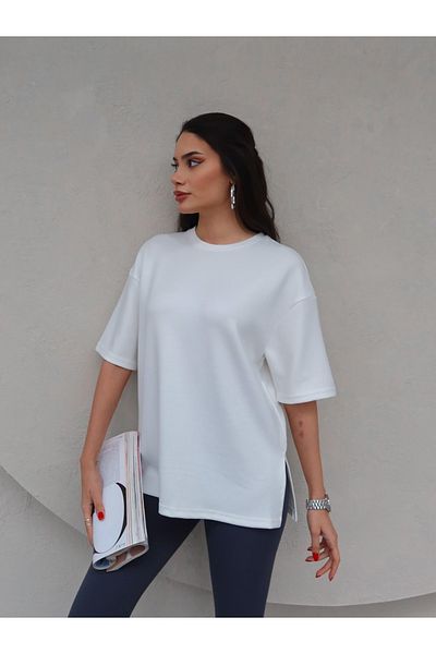 ESRAHELVACI Cycling Neck Modal T-Shirt