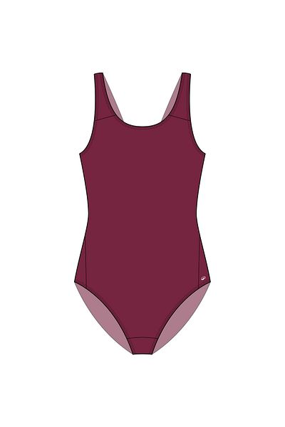 Decathlon Costum de baie pentru copii cu decolteu în V - violet - 100 VERA