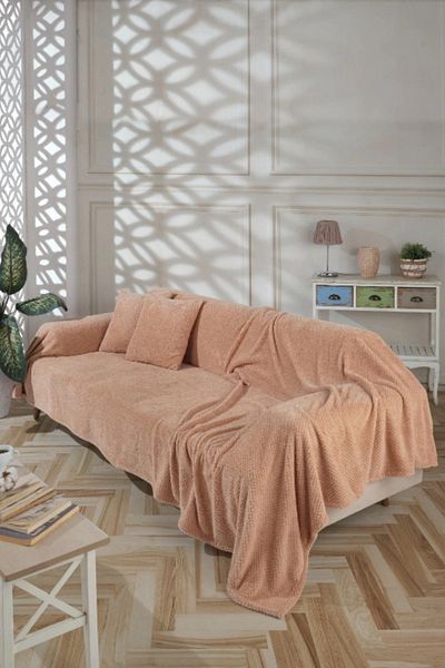 Trade Bazaar Bed Seat Cover & Blanket Soft Textured Cover