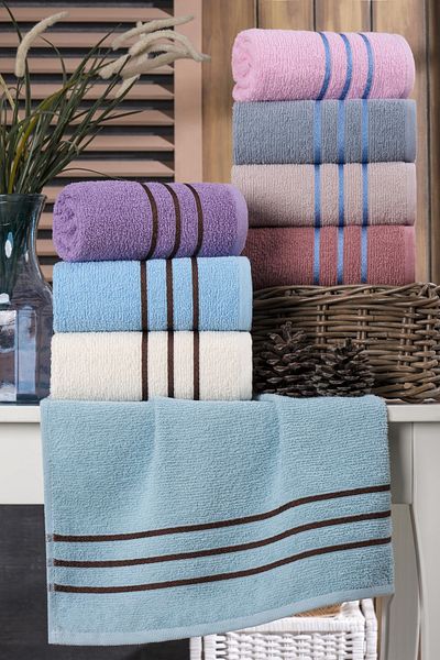 MARLA HOME Set de prosoape pentru mâini și față Velvona din 8 piese |   100% bumbac |   50x90 cm