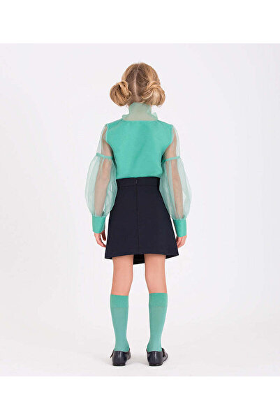 GOOSE Mint Yeşili Fiyonklu Bluz