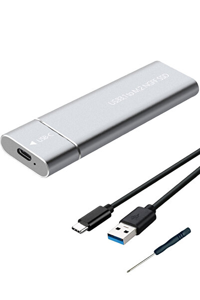 MAXGO 3015 M.2 Sata SSD Ngff To Type C USB 3.0 B-Key Mini Çevirici Adaptör Harici Harddisk Kutusu