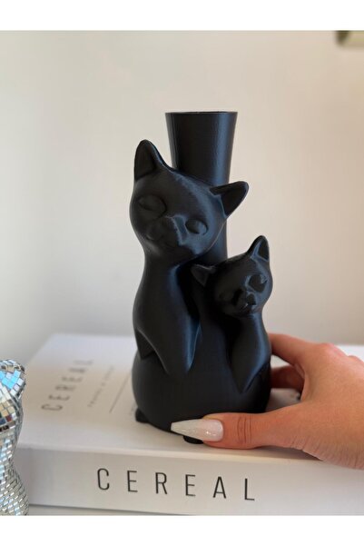 ÇAKRA Vază decorativă elegantă și adorabilă cu pisică figuri, compatibilă cu ...
