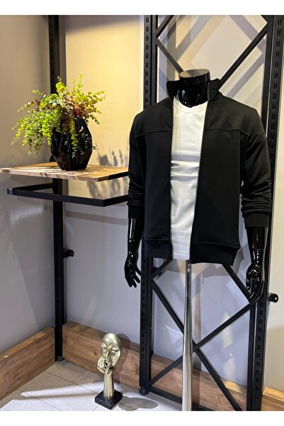 Butik 3 İplik Şardonsuz Tam Fermuarlı Cepli Hırka