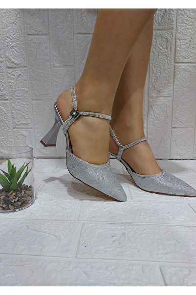 FHM AYDOGDU Silver Silvery Ankle Tie Women's Shoes - 213