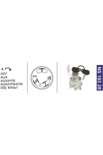 NESAN Massey Ferguson Traktör Marş Kontak Anahtar - NS10328