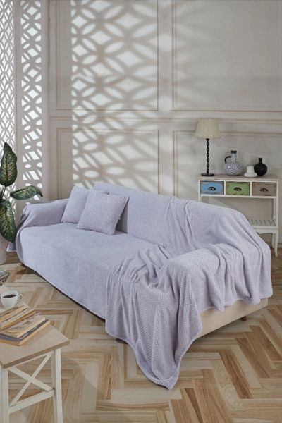 Trade Bazaar Bed Seat Cover & Blanket Soft Textured Cover