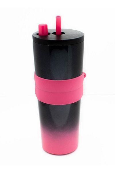 Generic Steel Insulated Tumbler with Hidden Straw 710ml
