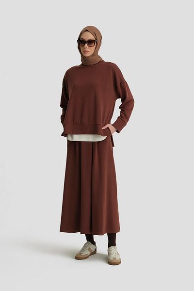 Armine Red Brown Skirt - Model 24Kd6812