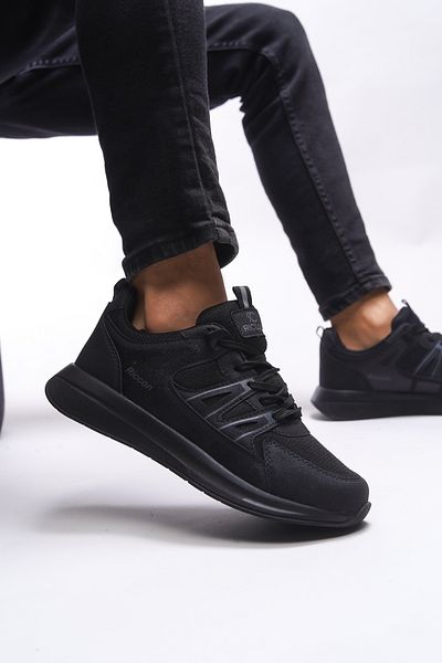 Riccon Κλερντουίν 001243   Μοντέλο ανδρικό μαύρο sneaker