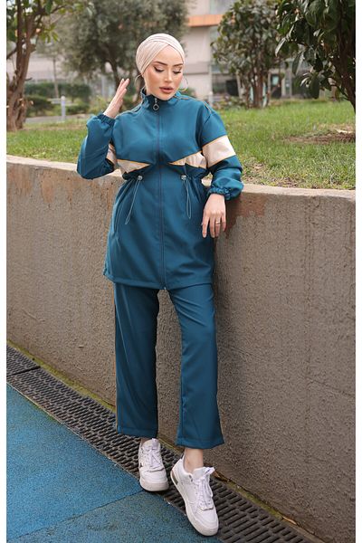 Ryzi Moda Γυναικεία αθλητική φόρμα με φερμουάρ - Σετ δύο