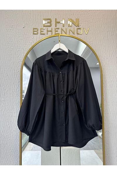 Butik Poplin Shirt with Robe