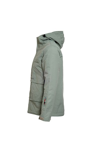 Cresta Πράσινο μπουφάν με κουκούλα Fleece Ski / Snowboard / Outdoor
