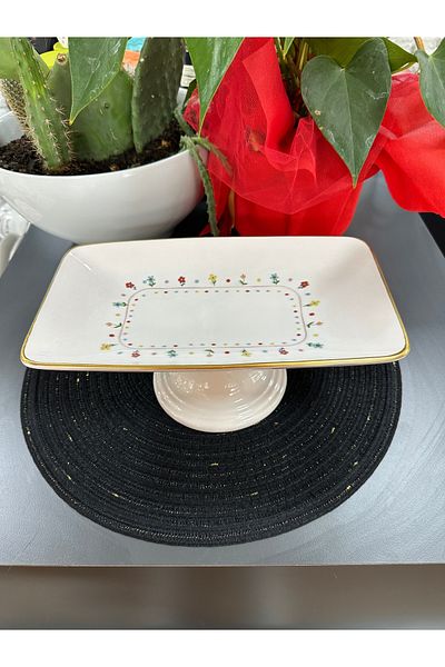 ACAR Livaldi̇ Ceramic Presentation Plate 28 cm