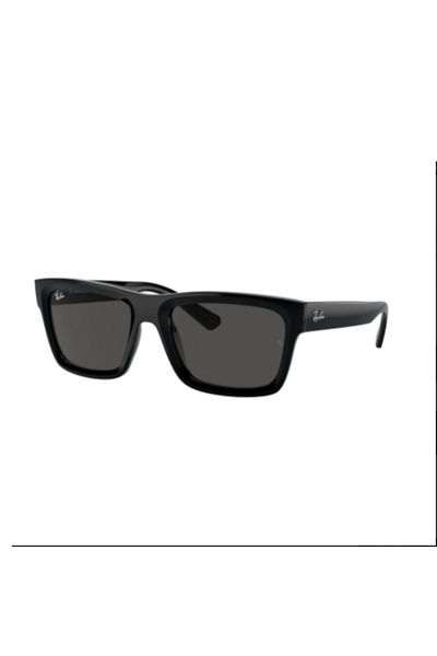 Ray-Ban Ray Ban Unisex Rectangle Warren Sunglasses- Rb 4396 - Lense Size:57mm - Black