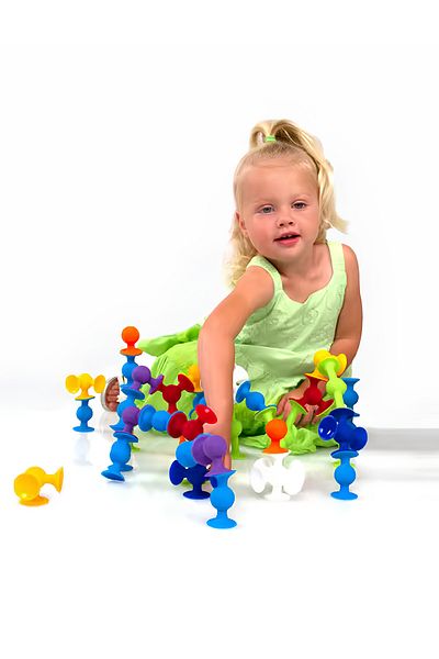 Fresh Moon Vacuum Molecule Toy 50 Pieces Children's Building Wind-Up Educational Intelligence Developer Mind Game Building Toy