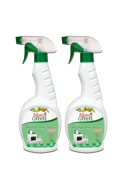 Mom's Green 2'li Set Bitkisel Mutfak Temizleyici Yağ Sökücü Sprey 750 Ml Ve Y...