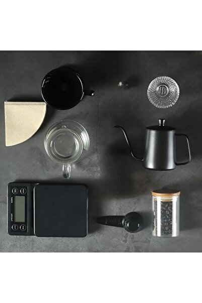 MAAS V60 Coffee Maker Kit - 10 Piece Drip Coffee Set with Portable Travel Bag