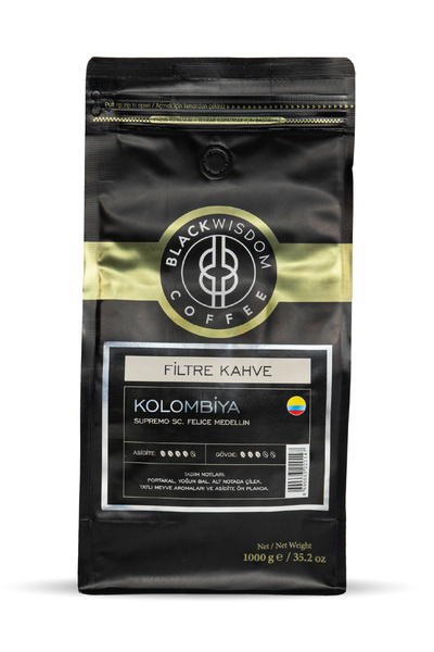 Black Wisdom كولومبيا سوبريمو سك. فيليز ميديلين قهوة مفلترة 1000 جرام