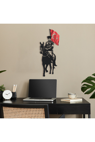 Artepera Atatürk Renkli Metal Duvar Tablosu - Atatürk Portre - Apt795