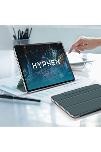 HYPHEN حافظة ذكية فوليو لجهاز ايباد برو 2020 مقاس 11 بوصة، اخضر