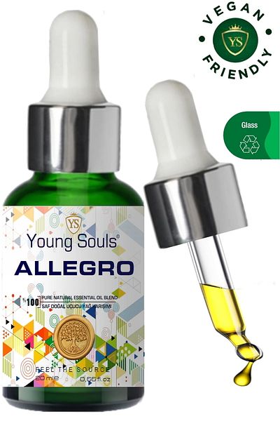YOUNG SOULS Allegro Aromatherapy Essential Oil Blend - 20 ml Essential Oil Blend