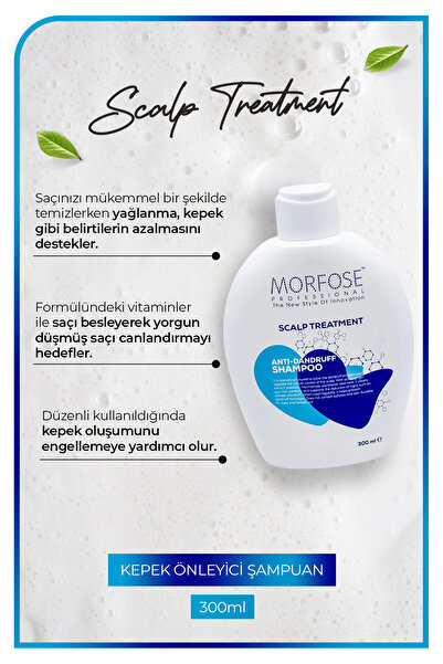 Morfose Scalp Treatment Zencefil Özlü Kepek Önleyici Şampuan 300 Ml