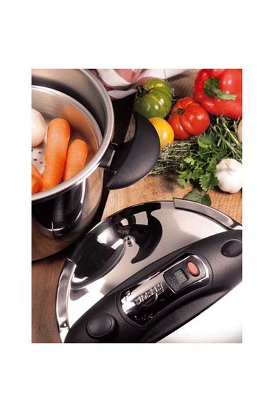 Sitram 8Liters French citram pressure cooker, 8 liters, stainless steel Silver & Black