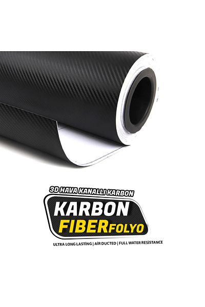 Efe Toys 3D Carbon Fiber Foil Black 50cm X 1 Meter Adhesive Vehicle Motorcycle Bus Etc. You Can Cover