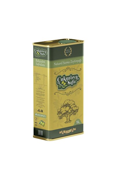Çukurova Safir 2025/26 5 Lt Naturel Sızma Zeytinyağı Teneke yeni Hasat