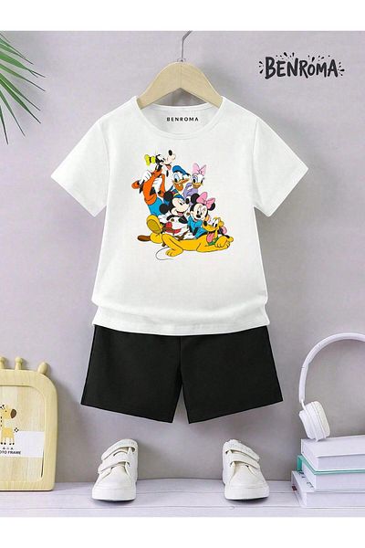 BENROMA Unisex Παιδικό Σετ Σορτς - Character Printed
