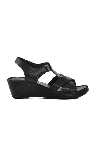 AYAKMOD Women's Black Heeled Sandals - 673572   Z