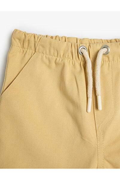 Koton Pamuklu Cep Detaylı Beli Bağlamalı Basic Şort