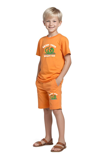 panios kids Uživajte u svojim Štampano dečijim kapri pantalonama i majici Set...