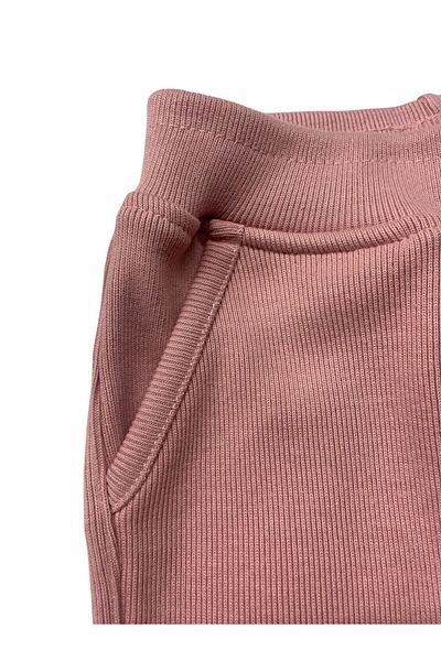 BOBBY JR KİDSWEAR GIRL'S TROUSERS WITH SIDE POCKETS WID LEG CASSUIT