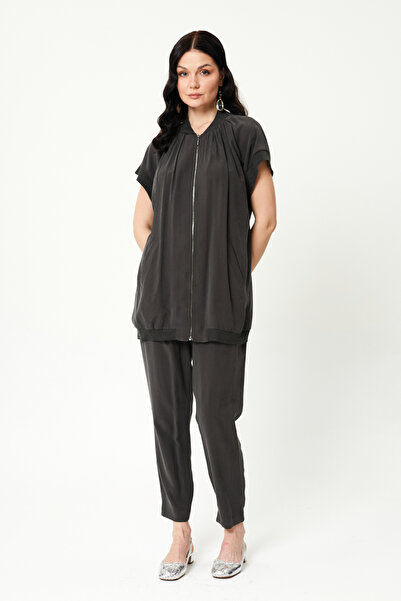 Jupe Kadın Ribanalı Yelekli Takım 8488