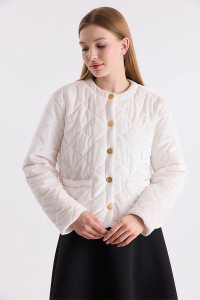 Ahel Tasarım Eldon Quilted Snap Premium Coat