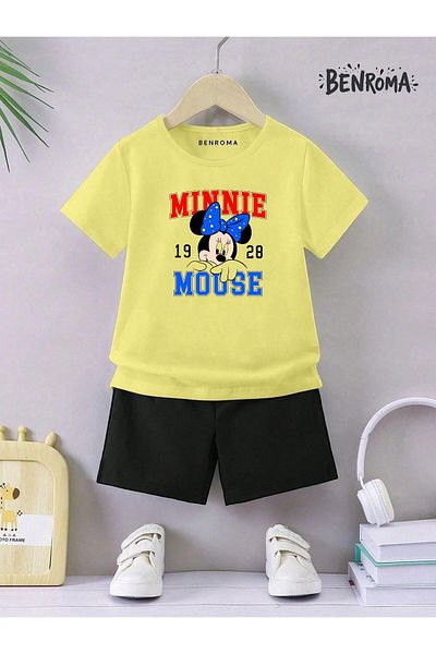 BENROMA Unisex Kids Shorts Set - Character Printed