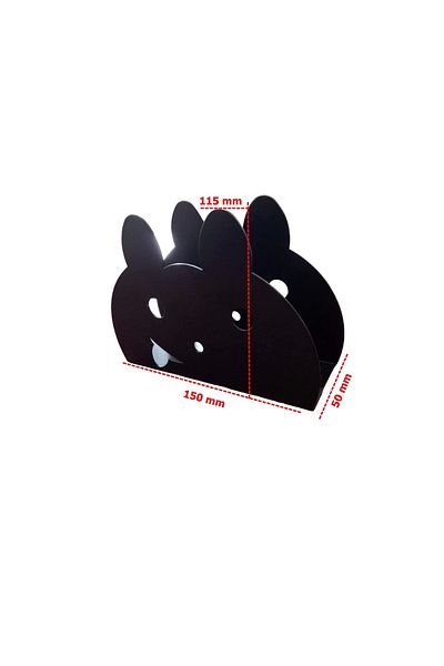 ardini Black Glare Napkin Holder Sober Mat