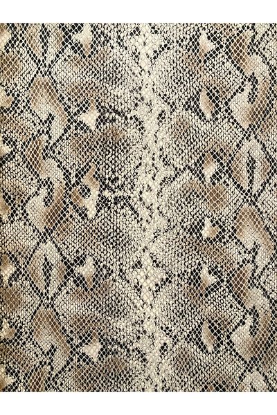 KumaşEvi Αυτοκόλλητο Snake Print Faux Leather- Τσάντα παπουτσιών Εσωτερική διακόσμηση αυτοκινήτου Προϊόντα χόμπι 24 x 40 cm