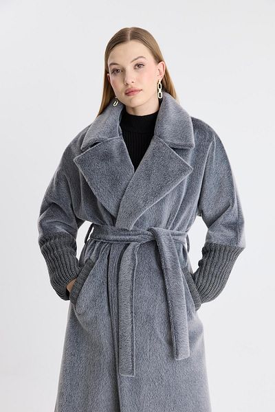 Ahel Tasarım Galezia Sleeve Detailed Soft Coat